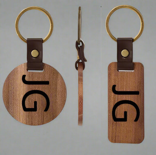 initialed keychain